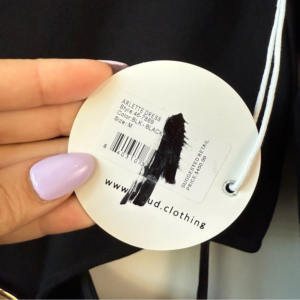 STAUD Arlette‎ Cut Out Maxi Dress Black M - Picture 6 of 11